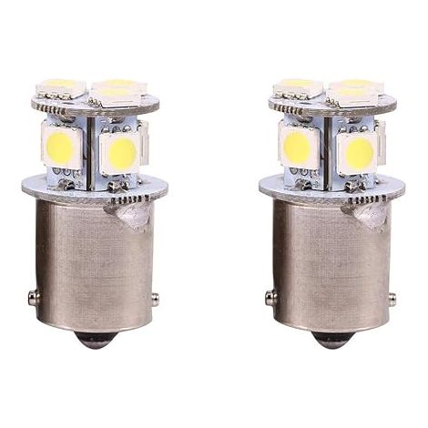 bombillas LED de freno para coche, blancas, BA15S R5W 1156 5050 8SMD (1/5)