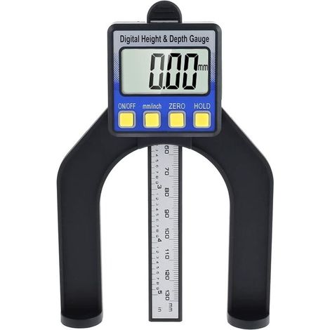 RHG Pied à coulisse numérique LCD haute précision avec plage de mesure de 0 à 85 mm Fond avec aimants