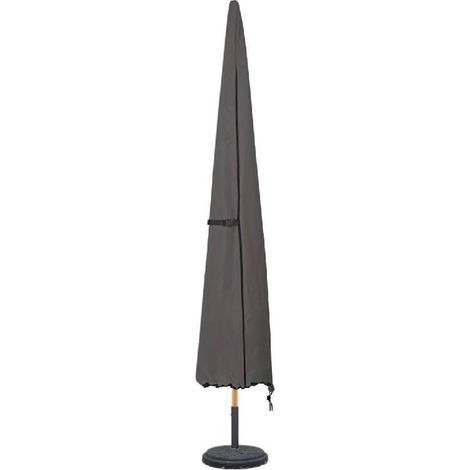 Housse de parasol de terrasse imperméable 600D pour parasol de marché extérieur – Convient aux parasols de marché jusqu'à 3,6 m, noir (1/5)