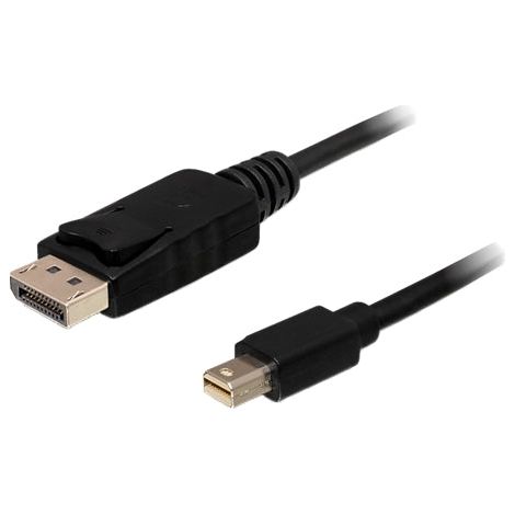 delock Adaptador Mini DisplayPort a DisplayPort Negro 5 m