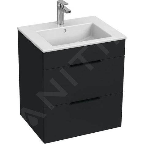 Jika Cube - Meuble avec lavabo 55x43x61 cm, anthracite mat H4536121763521 (1/2)
