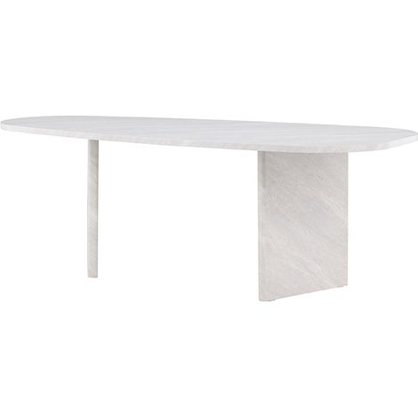 Grönvik Esstisch oval 100x220 cm weiß.
