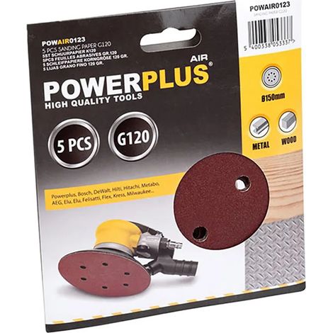 Schleifpapier Varo powair0123 150 mm Körnung G120