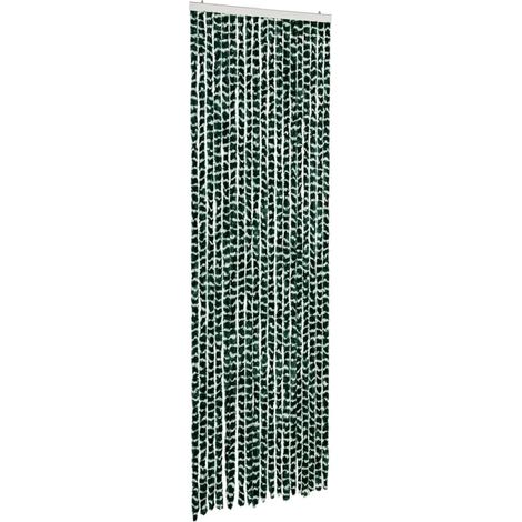 vidaXL Tenda Antimosche Verde e Bianca 56x200 cm in Ciniglia