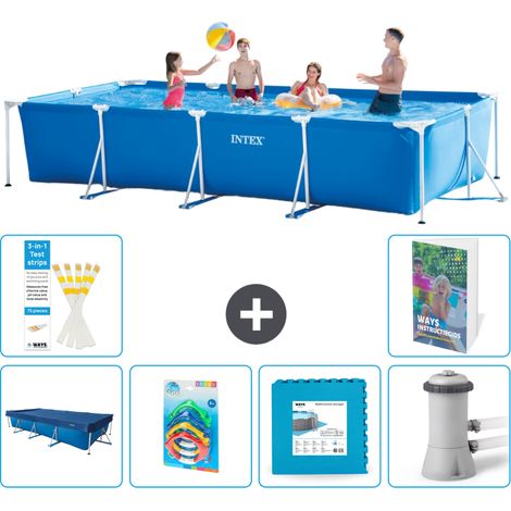 Rechteckiger Frame Pool - 450x220x84 cm - 7-teilig S48