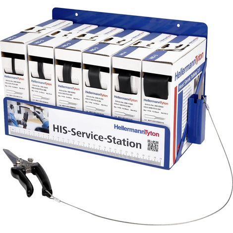 HellermannTyton 365-30105 Assortiment de gaines thermorétractables noir Taux de retreint:3:1 1 set A761203