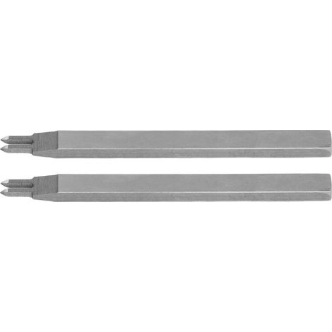 Lot en 2 pièces d'emporte-pièce en cuir en acier rapide, outil de perforation 3mm pour DIY, moulage intégral (1/5)