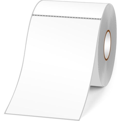 Etichette termiche per spedizioni da 4x8 pollici per stampanti di imballaggi, carta autoadesiva impermeabile e antigraffio, compatibili con Zebra, Amazon, UPS, eBay, Shopify, FedEx, codice a barre 100 (1/5)