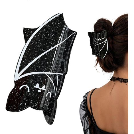 Pinces Griffes Pour Cheveux Épais Griffes Queue De Cheval Halloween Pinces à Mâchoires Plates Cheveux Pour Femme Fille Scène Trajet Vacances Carnaval Bal (1/5)