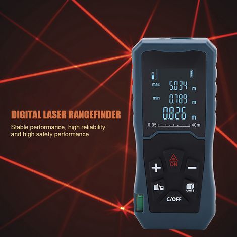 Télémètre laser numérique portable (S40) pour mesure de distance, mètre ruban laser (1/5)