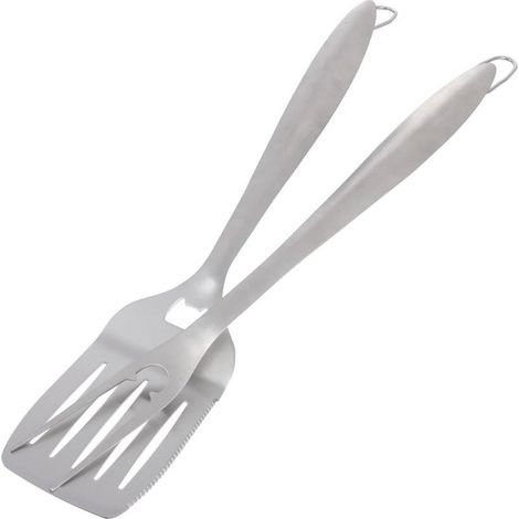 2-teiliges Grillset aus Edelstahl, praktisches Outdoor-Besteck, Pfannenwender und (1/5)
