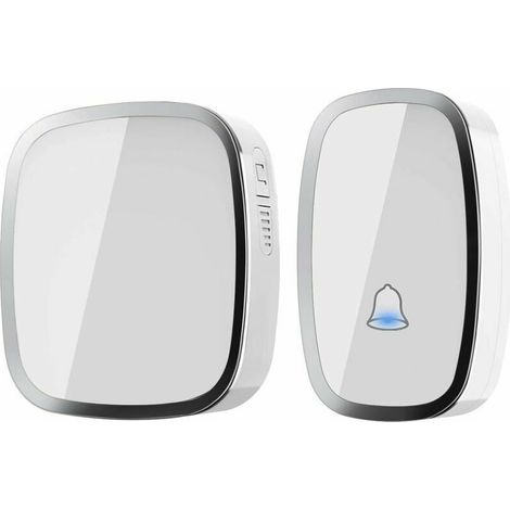 [NEVER USED] Door Bell, Waterproof Electric Wireless Chime with 300 Meter Range, Chime Kit with LED Flash and 36 Ringtones 4 Level Volumes for Emergency, Home, Hotel-One Transmitter and One Receiving  (1/4)