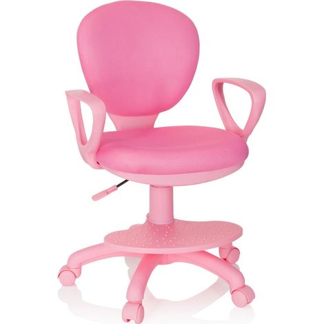 Kinderstuhl / Kinderschreibtischstuhl KID COLOUR Stoff pink hjh OFFICE (1/5)