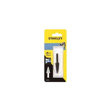 LIMA CONICA PER METALLI- - mm.6/14 codolo mm.6 (STA66185) - 1 blister STANLEY