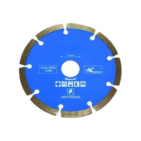 Disco diamantato TORNADO SEGM da 125 mm