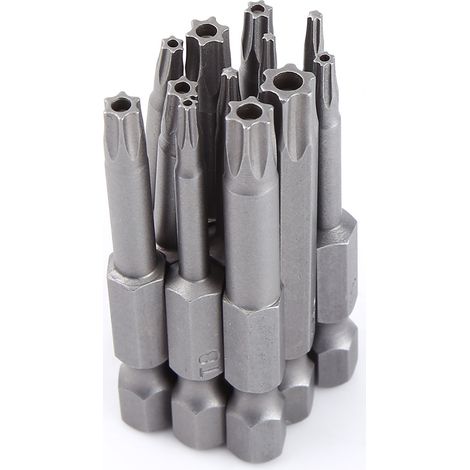 12 embouts de tournevis creux T5-T40 (1/3)