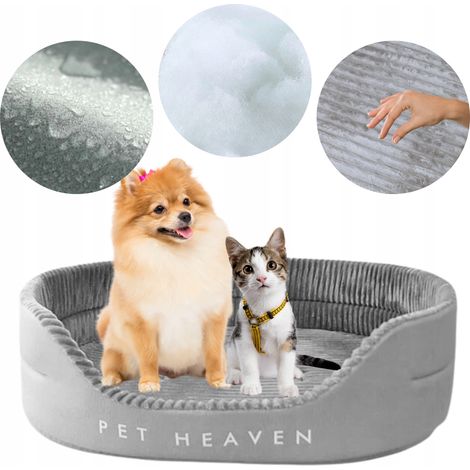 CAMA PARA MASCOTAS, PARA PERRO O GATO, IMPERMEABLE Y SUAVE, 47X35X17 CM [Z-LO4]