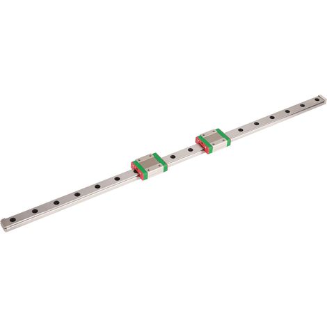 rail de guidage linéaire miniature MGN12 de 450 mm de long et 12 mm de large, 2 blocs de glissement MGN12B