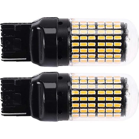 ampoules ambre super brillantes 7440 pour feu de recul et clignotant -- (1/5)