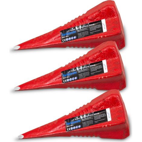 3x Spaltkeil Spaltgranate Holzspalter Spalter Spaltwerkzeug Keil Spaltkreuz 1800gr