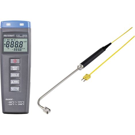 VOLTCRAFT K102 + TP 206 Termometro -200 - +1370 °C Sensore tipo K (1/5)