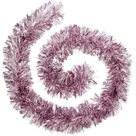Guirlande de Noël BOA large 15 cm Rose 2 tons Longueur 2 mètres - Feeric Christmas (1/2)