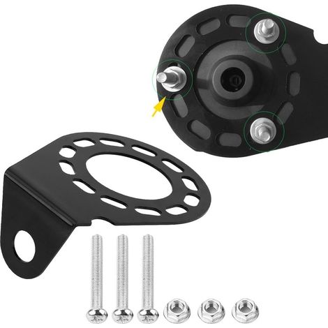 Support Prise Attelage Support de Fixation pour Prise de Connecteur à 7 Broches et 13 Broches pour Caravane et Voiture avec Vis et Écrous Noir (1/5)