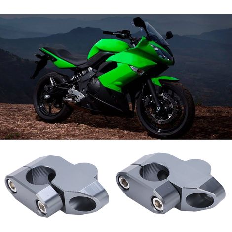Pièces de modification universelles pour motos, rehausse de guidon de 22 mm, couleur titane (1/5)