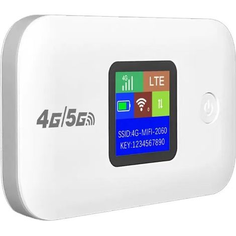 Tragbarer 4G-WLAN-Mini-Router - A8-E (Weißer Bildschirm, 4G/5G, Eurasische Version) - Naher Osten & Amerika (1/3)