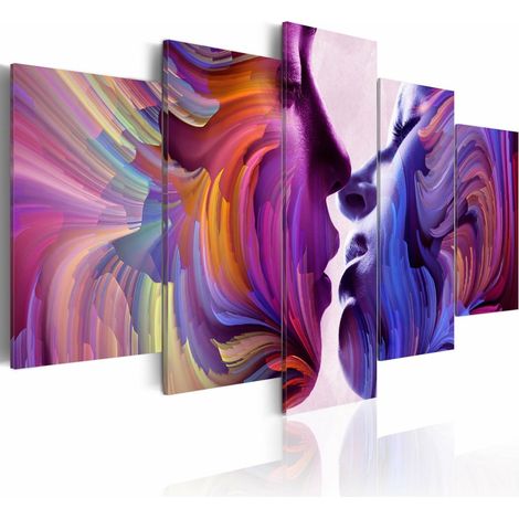 Tableau amour iris - 200 x 100 cm (1/4)