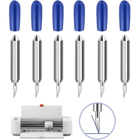 (60 degrés) Lames de découpe pour Cricut Joy Lames de découpe pour graveur, lames de rechange pour une découpe précise sur vinyle, papier et autres matériaux (1/5)
