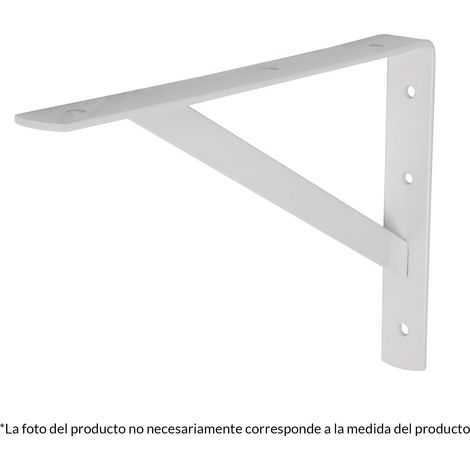 Palomilla blanca reforzada - 250x400 mm