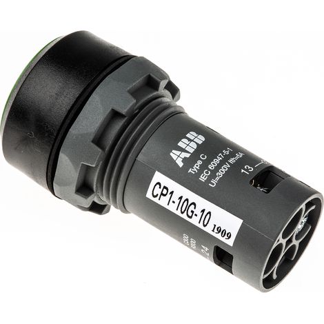 Bouton-poussoir ABB Vert , Momentané, Compact, NO ( Prix pour 1 ) (1/2)