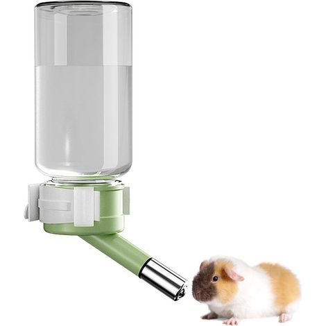 Bouteille à eau pour rongeurs - 120 ml - support stable avec bec anti-fuite - convient hamsters souris gerbilles rats - 1 pièce