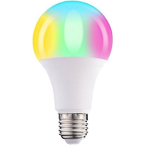 Bulb LED decorative 10 W AC85-265 V E27 white cold + RGB with remote (1/5)