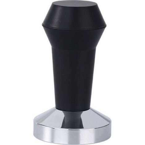 Tamper à Café 51mm, Tasseur Café avec Noir Silicone, Tamper Acier Inoxydable, Barista Espresso Tamper, Barista Accessoires, Café à Base Plate en Acier Inoxydable (1/5)