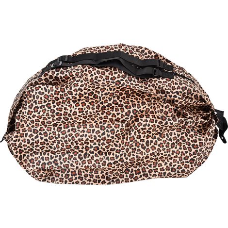 Sac Shopping Léopard Réutilisable en Toile Oxford Imperméable Pliable Grande Capacité Sac à Bandoulière Portable (1/5)
