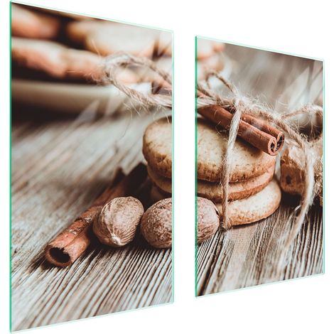 PIASTRA PROTETTIVA IN VETRO PER CUCINA 65x52 CANNELLA (1/5)