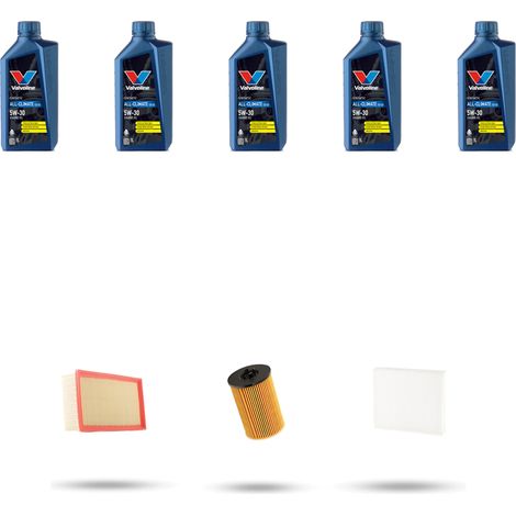 Kit tagliando 3 FILTRI e 5L OLIO compatibile con Vw Golf Sportsvan (AM1) 2.0 TDI 110kw Dal 2014 (1/5)