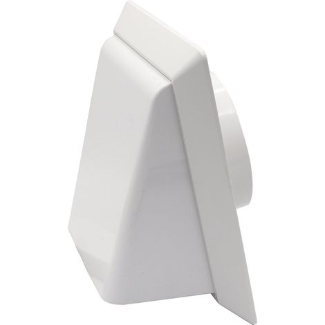 La Ventilazione CP19100RB Cappetta antivento con rete antinsetto, per tubi ø 100 mm, bianca (1/4)