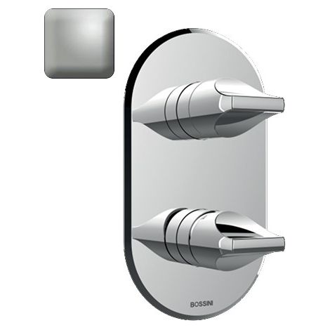 Partie externe pour mitigeur monocommande universel nickel satiné Apice - Bossini Z00501094