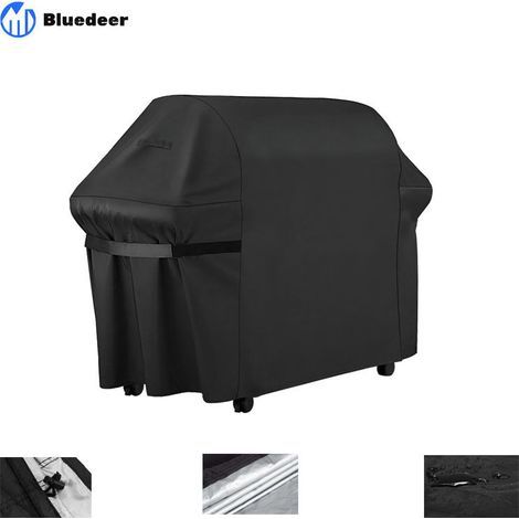 Housse Barbecue Gaz, Bache Barbecue Exterieur Rectangulaire 145 x 61 x 117 CM,Housse Plancha 210D Etanche,Anti-UV Imperméable pour Weber, Holland, Jennair Campingaz etc Housse de barbecue et plancha (1/5)