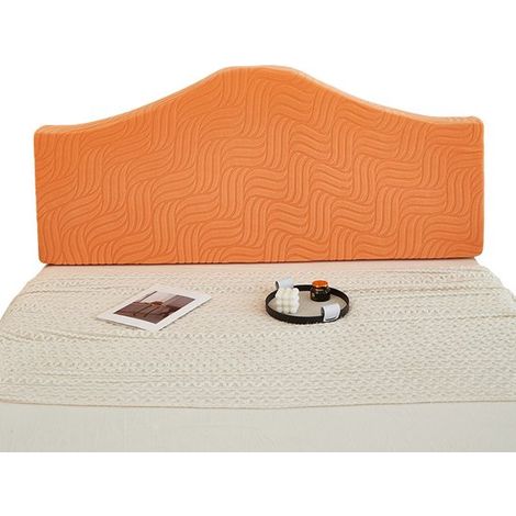 Housse de tête de lit 180 cm en velours, housse élastique universelle anti-poussière et douce, protection pour tête de lit jusqu'à 80 cm de hauteur (1/5)