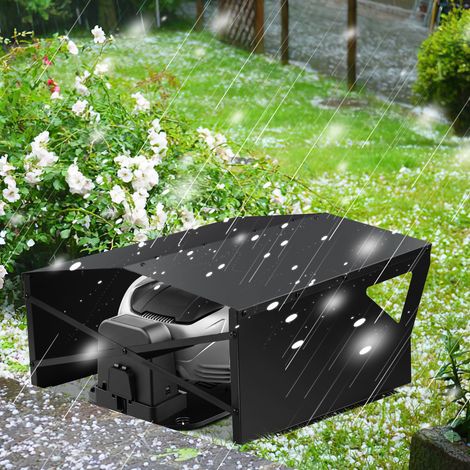 Jiubiaz Garage Tondeuse Cover Auvent Protection pluie pro 786034CM Toit pour robot de tonte (1/5)