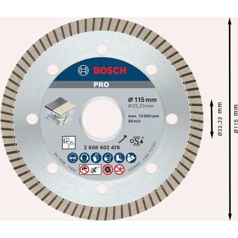 Bosch PRO Ceramic Diamanttrennscheibe 115 x 22,23 mm - 2608602478