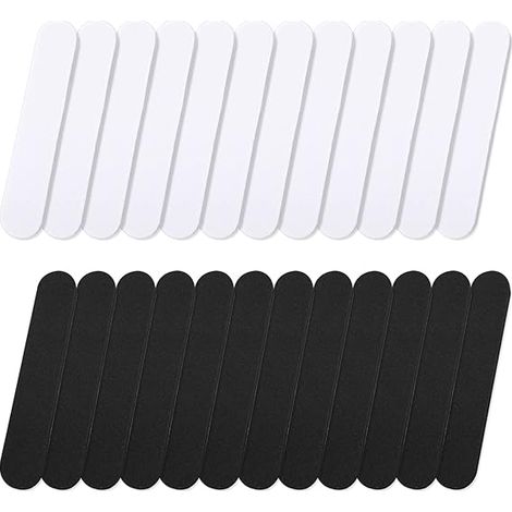 Lot de 24 bandes réductrices de taille de chapeau, bande de réglage en mousse pour chapeau (noir et blanc) (1/5)