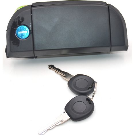 Poignée de porte avec 2 clés pour VW T4, 701837206 (1/5)