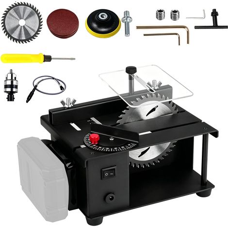 Mini Scie Circulaire de Table Sans Fil, avec Arbre Flexible, 23 000 tr/min (1/5)