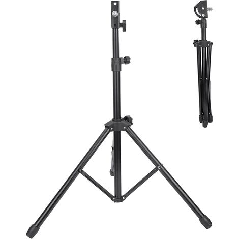 Support de batterie professionnel avec trépied en métal et étagère réglable (1/5)
