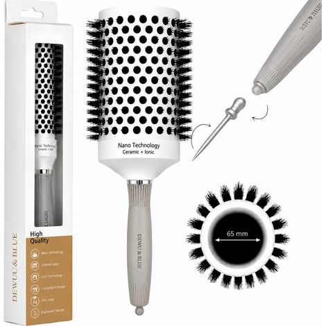 Brosse thermique en céramique pour le coiffage avec ionisation 65 mm (1/5)